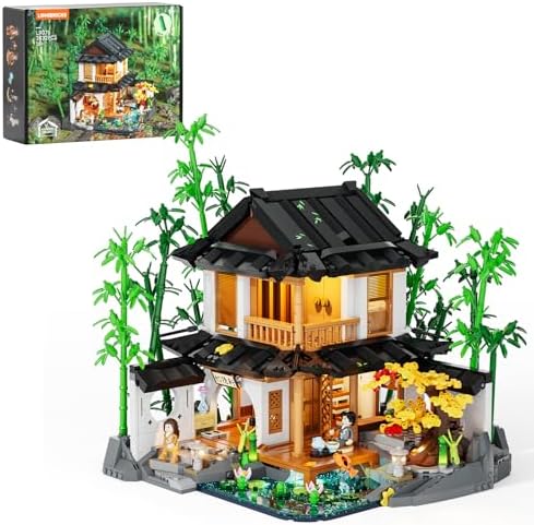 Lumibricks Bamboo House Lighting Building Set 2432 Pcs