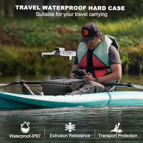 Lekufee Waterproof Hard Case for DJI Flip Drone and Accessories