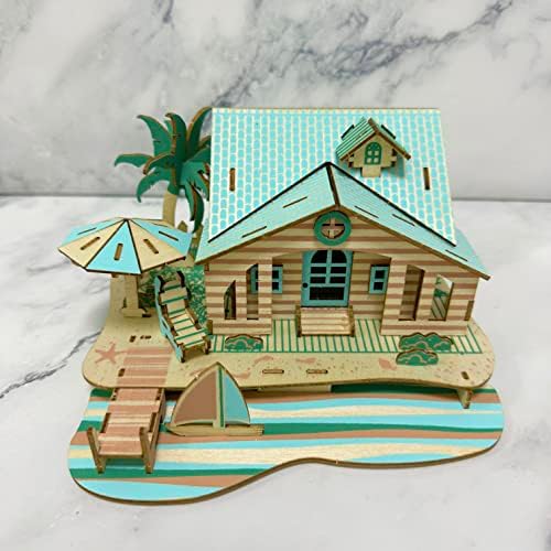 Bali Island Cottage 3D Wooden Puzzle Kit
