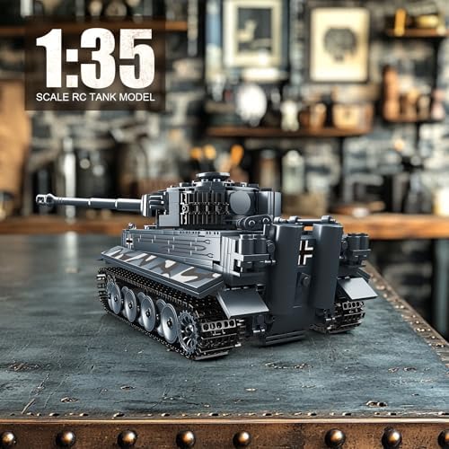 Military Tiger Tank Building Set with Remote Control