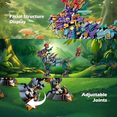 NUTCRACKER Cool Mechanical Kirin Animal Building Set 1616 Pieces