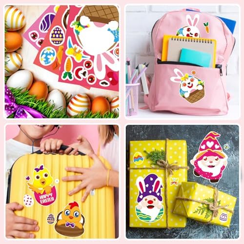 OTAITY 36 Piece Easter Sticker Set for Kids