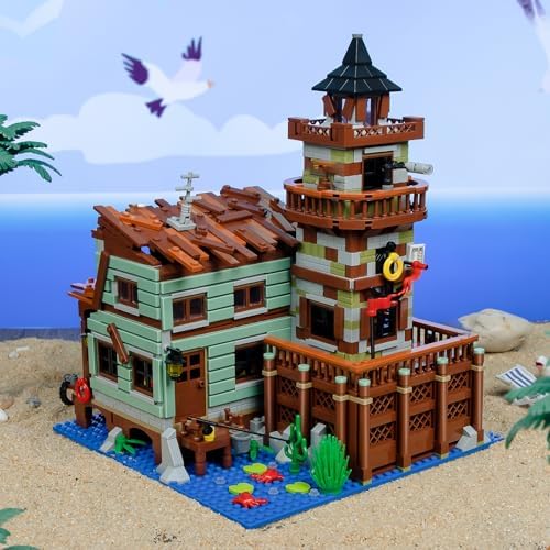 Fishing Village Store House Building Set with LED Light