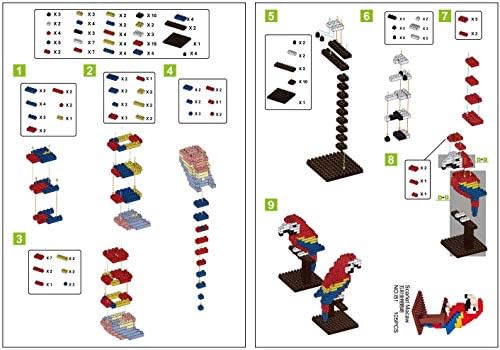 Kimiangel Mini Animal Building Blocks 12 Pack for Kids