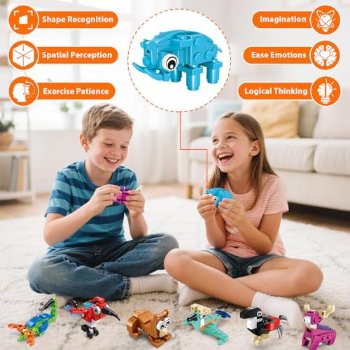 24 Piece Mini Animal Building Block Set for Kids