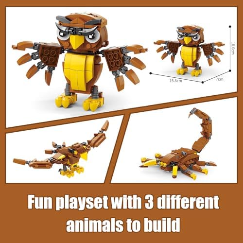 HIGH GODO Creator 3 in 1 Animals Building Set