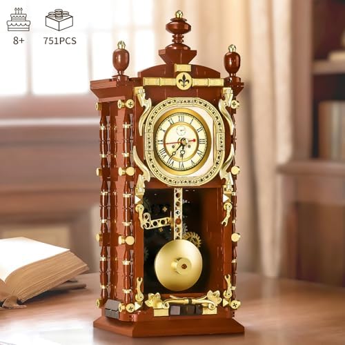 Retro Clock Building Set for Adults 751 Pieces