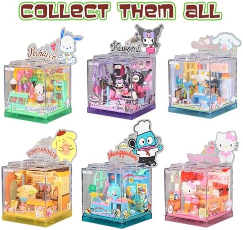 Cute Building Bricks Blocks Toy Miniature Set for Kids and Collectors