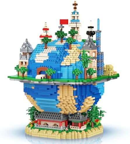 HONLANCH Global Village Micro Building Blocks Set 5200 Pieces