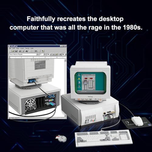 BRICKKK Retro Computer Building Set for Adults