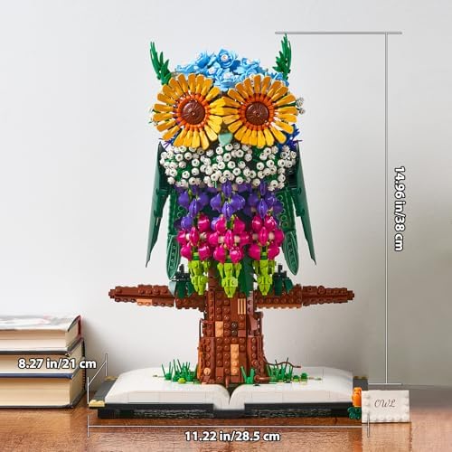 Haiwon Flower Owl Building Set 1989 Pieces