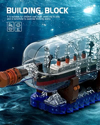 dOvOb Titanic Ship in a Bottle Building Blocks Set