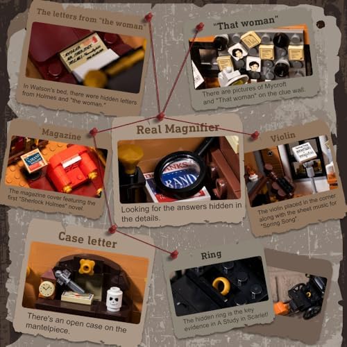 Baker Street 221B Apartment Building Block Set with Sherlock Holmes Minifigures
