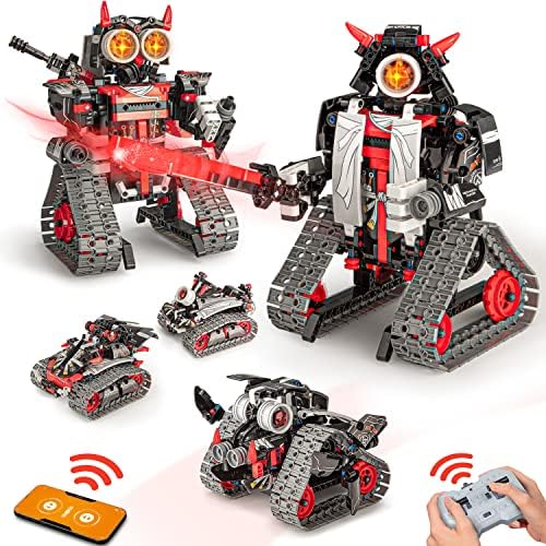 5 in 1 STEM RC Robot Building Kit for Kids 6-12