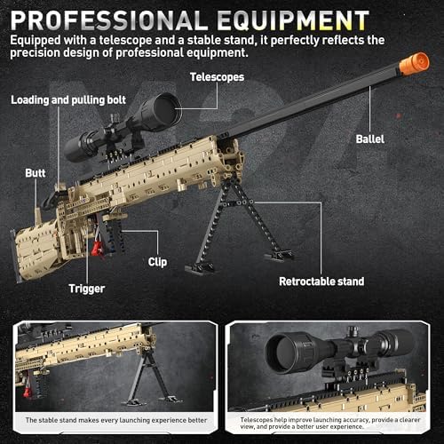 Fluorspar Blaster M24 Building Block Gun 11 Scale