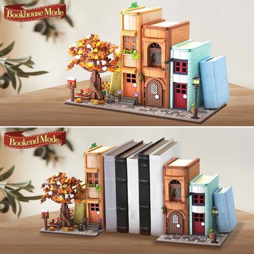 TekYetoi 1488pcs Bookends Building Set for Adults