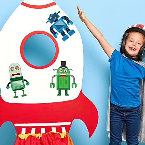 24 Sheets Robot Stickers DIY Craft for Kids Toddlers