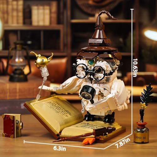 MOC Magic Owl Building Set for Adults and Kids 8