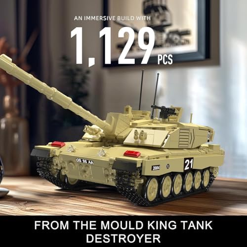 Mould King Challenger-2 Tank Building Kit 1129 Pieces with Remote Control