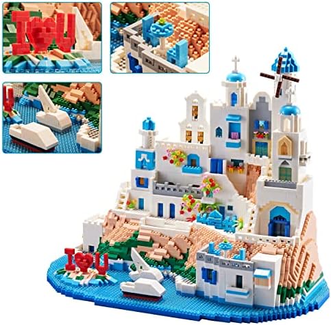 KLMEi 5810-Piece Micro Building Blocks Aegean Sea Castle