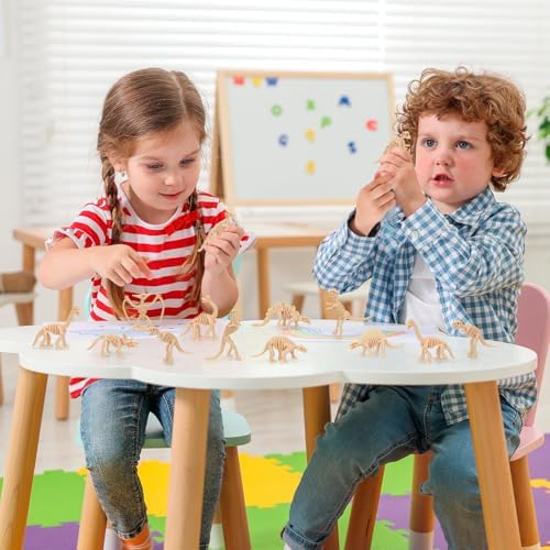 60 PCS Dinosaur Fossil Skeletons Science Play Toy