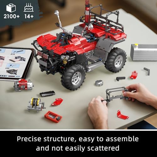 Mould King Fire Truck ATV Building Set 2100 Pcs