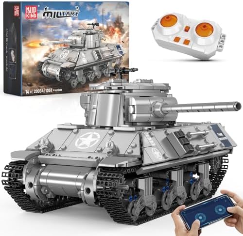 Mould King WW2 Pershing Tank Building Set