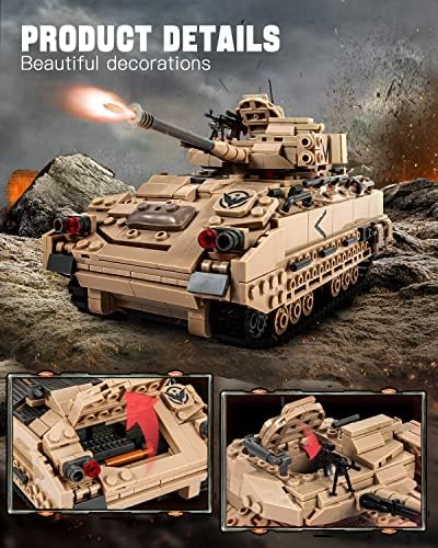 dOvOb Military M2 Bradley Tank Building Set 1350 PCS
