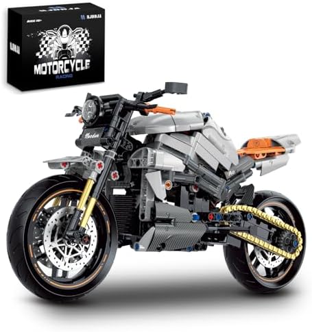 18 Motorcycle Building Set for Adults 579PCS
