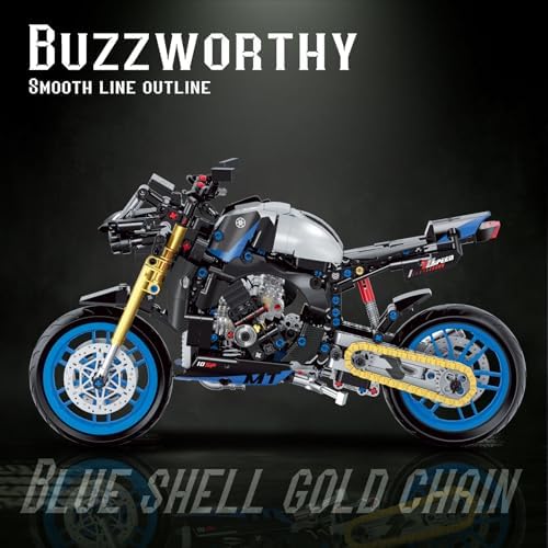 MJDDJA 18 Motorcycle Building Kit for Adults