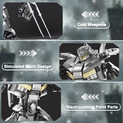 Mech Robot Building Blocks Set for Adults 698 Pieces