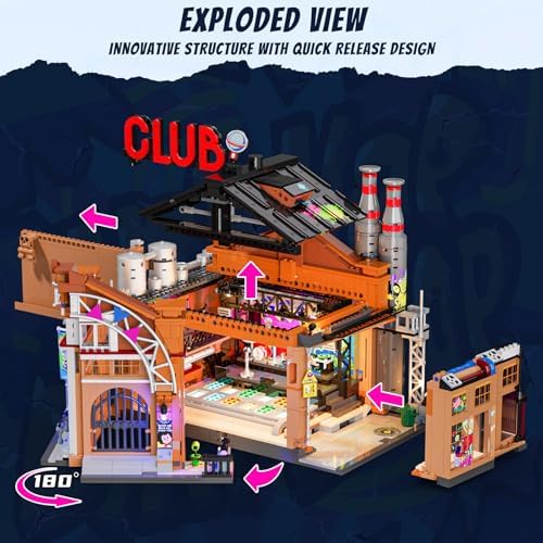 FUNWHOLE Music Club Building Bricks Set 2654 Pcs