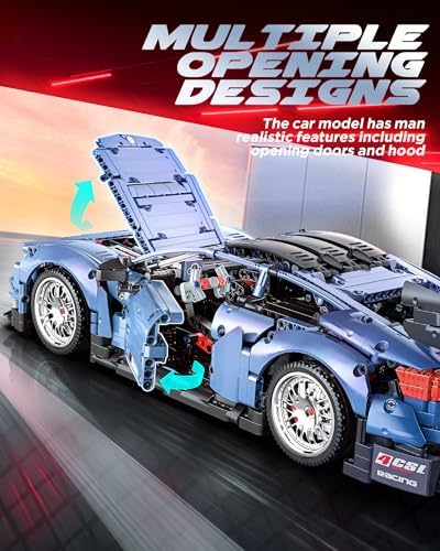 M4 Racing Car Building Set 110 Scale 2280 Pcs for Adults