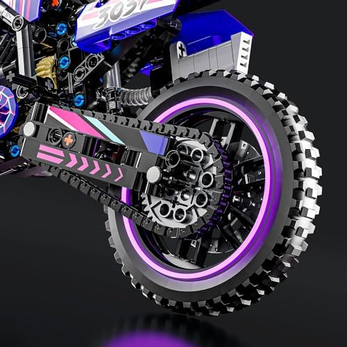 Mesiondy 476PCS Realistic Motorcycle Building Set for Adults Kids