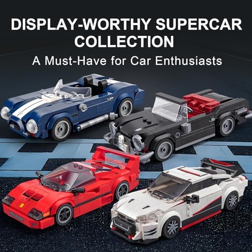 High GODO Sports Car Building Set Classic Racing Collectible