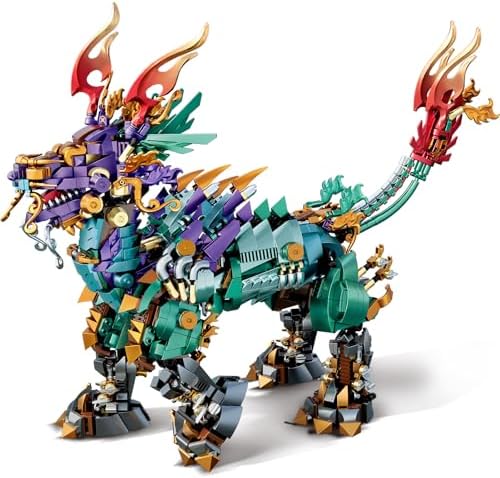 NUTCRACKER Cool Mechanical Kirin Animal Building Set 1616 Pieces