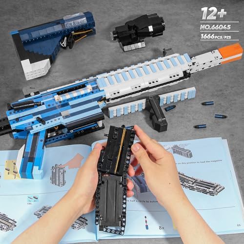 Fluorspar Blaster M416 Building Block Gun for Adults