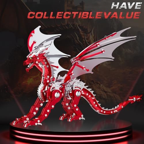 3D Metal Dragon Puzzle for Adults Collectible Mechanical Build
