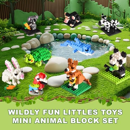 FUN LITTLE TOYS Animal Building Blocks Party Favor Set 12 Pack