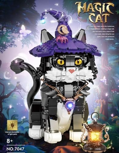 Creative Tuxedo Black Cat Building Set for Kids and Adults