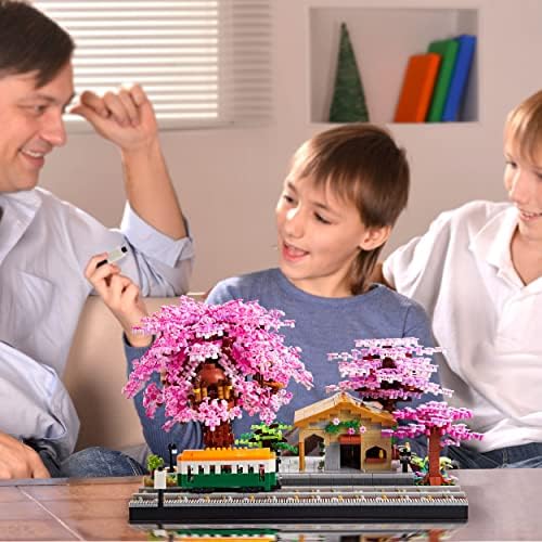 Japanese Cherry Blossom Tree Micro Blocks Building Set for Girls