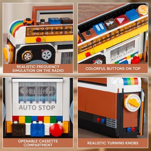 Retro Radio Classic Building Blocks Set for Adults and Kids 8