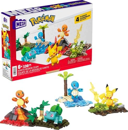 MEGA Pokmon Building Set Kanto Region Team 130 Pieces