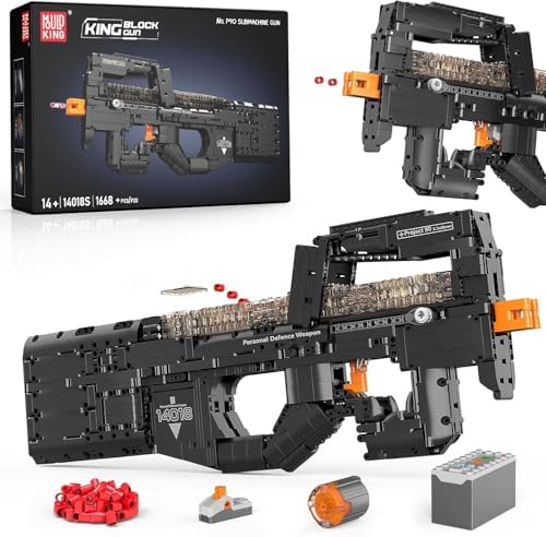 Mould King P90 Submachine Building Set for Adults 1589 PCS