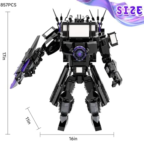 Bentex Toilet Upgraded Titan TV Man Building Block Set 857pcs