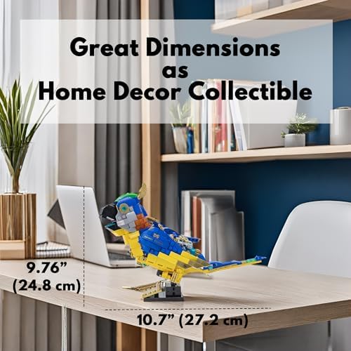 Steampunk Macaw Building Block Set 490 Pcs