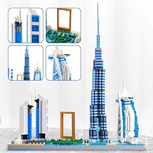Dolblock Dubai Skyline Collectible Model Building Kit 2545 Pieces