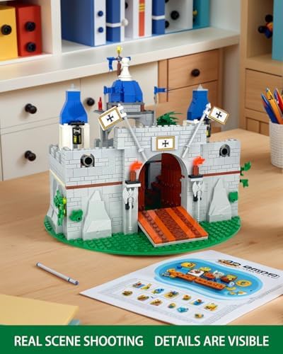 Medieval Knight Castle Building Blocks Set with 12 Knights
