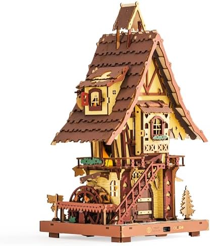 ROKR Cuckoo Clock 3D Wooden Puzzle Kit