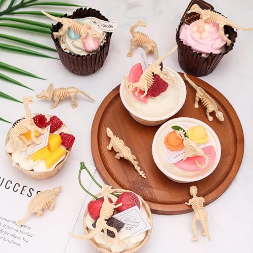 60 PCS Dinosaur Fossil Skeletons Science Play Toy